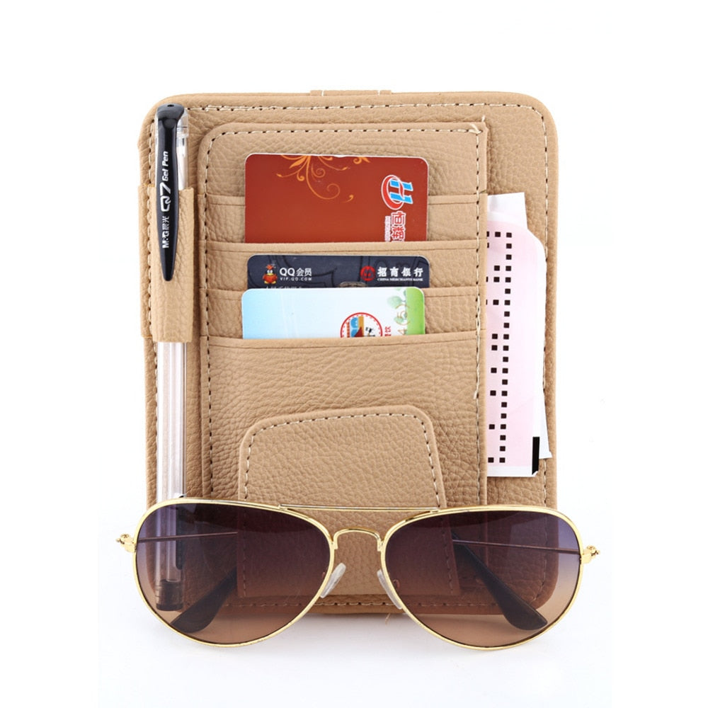 Auto Sonnenblende Fach Lagerung Sonnenbrille Halter Träger