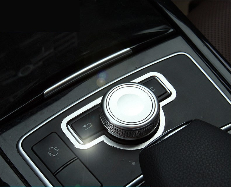 Mercedes C W204 / E C207 W212 / GLK X204 Chrom Mittelkonsole Multimedia Knopf Abdeckung