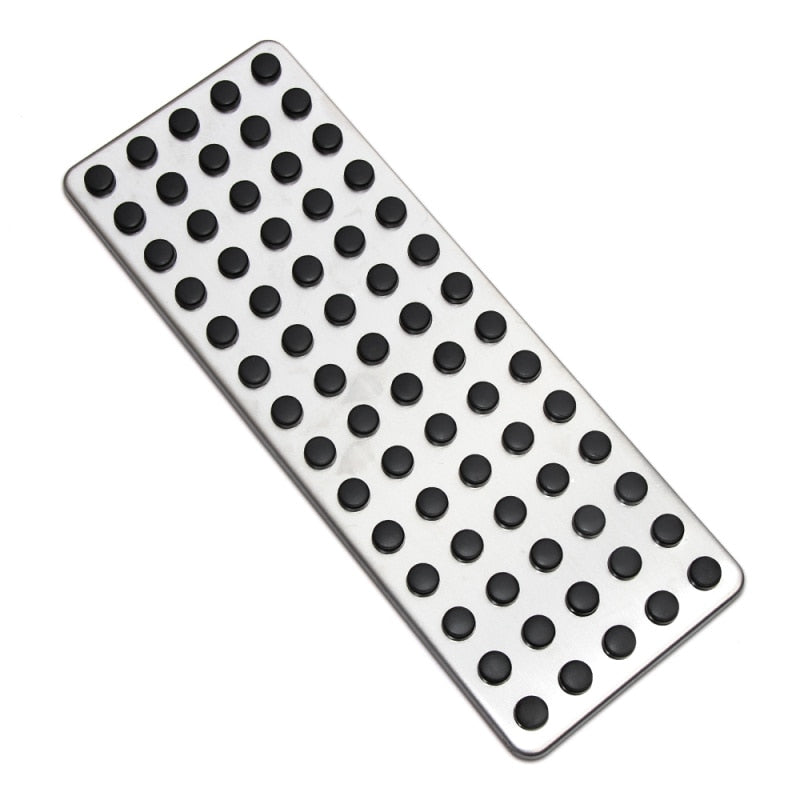 Mercedes C / E / GLC / GLK / S / SL / SLK Klasse Edelstahl Pedal Auflagen Kappen Gaspedal Kupplung Bremse Fußstütze
