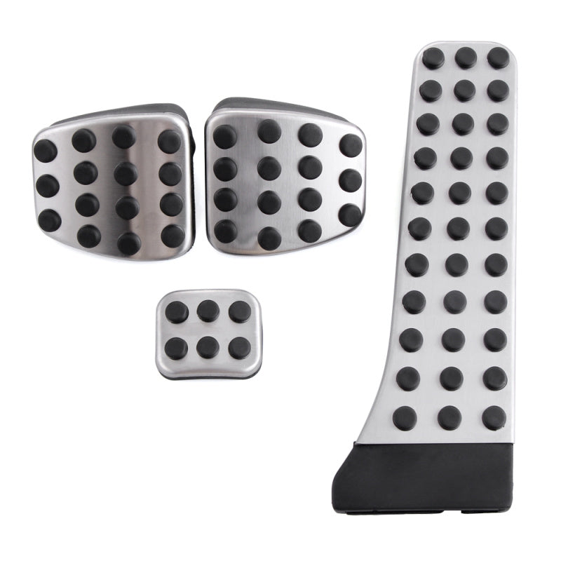 Mercedes C / E / GLC / GLK / S / SL / SLK Klasse Edelstahl Pedal Auflagen Kappen Gaspedal Kupplung Bremse Fußstütze