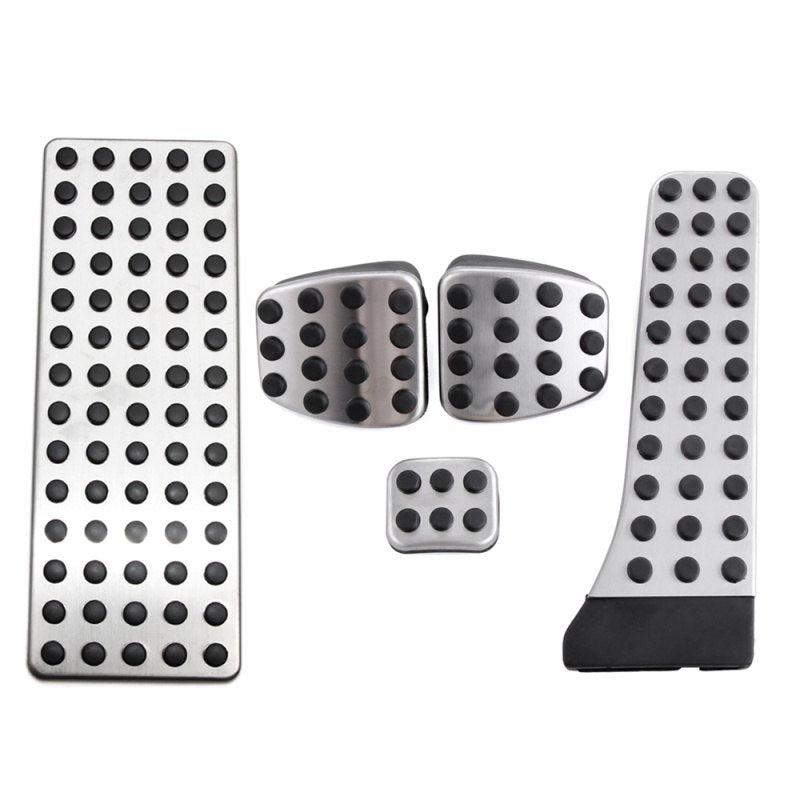 Mercedes C / E / GLC / GLK / S / SL / SLK Klasse Edelstahl Pedal Auflagen Kappen Gaspedal Kupplung Bremse Fußstütze