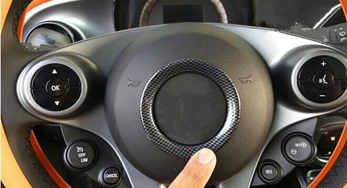 Smart fortwo / forfour Chrom Lenkrad Kreis Blende Einsatz