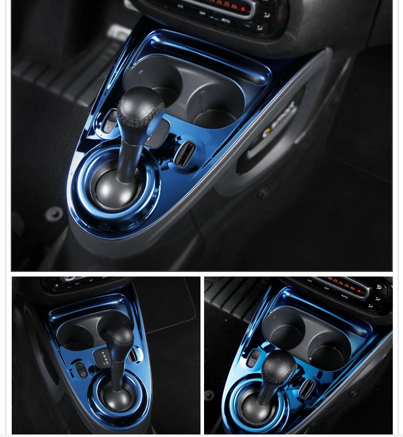 Smart fortwo forfour Chrom Schaltknauf Schalthebel Abdeckung