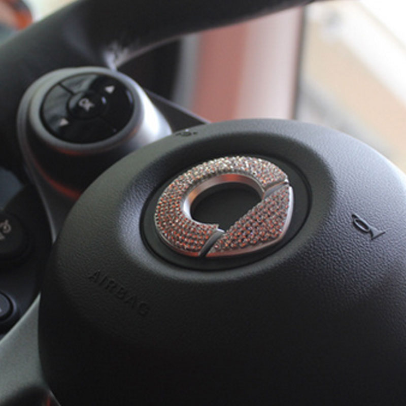 Smart fortwo forfour Glänzende Lenkrad Logo Dekoration