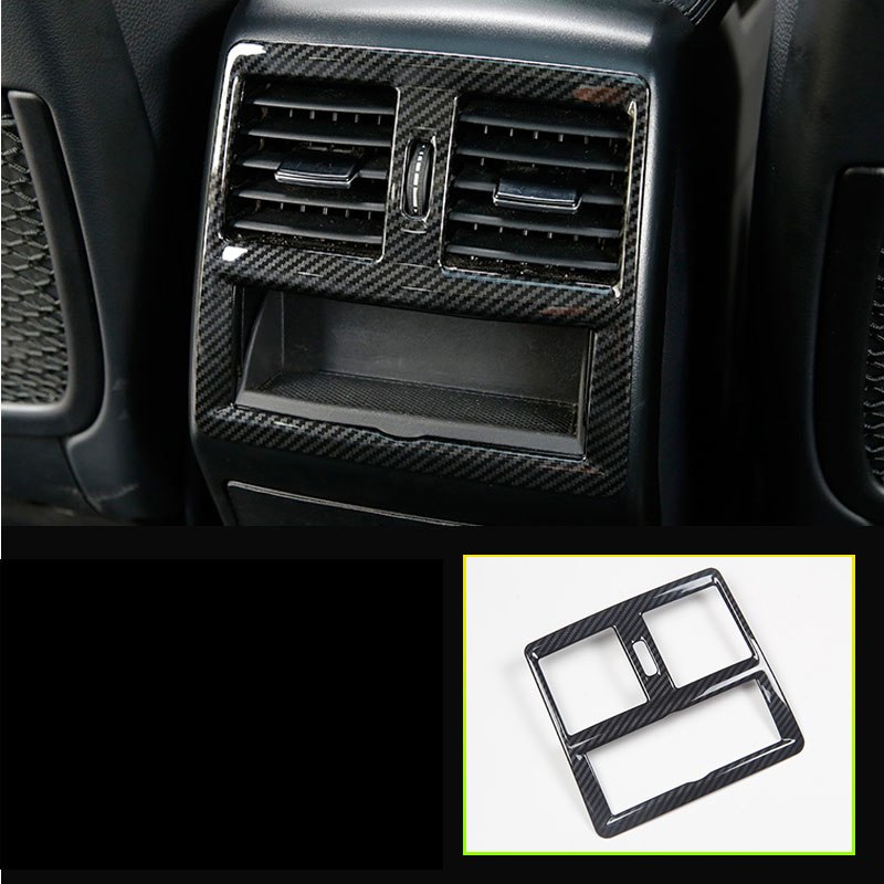 Mercedes GLE C292 W166 / GLS X166 Carbon Edelstahl Armlehne Luftdüsen Lüftung Abdeckung Rahmen