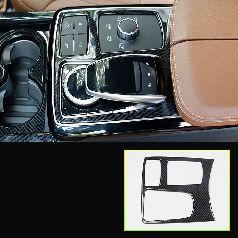Mercedes GLE C292 W166 / GLS X166 Carbon Edelstahl Schaltehebel Getriebe Gehäuse Abdeckung