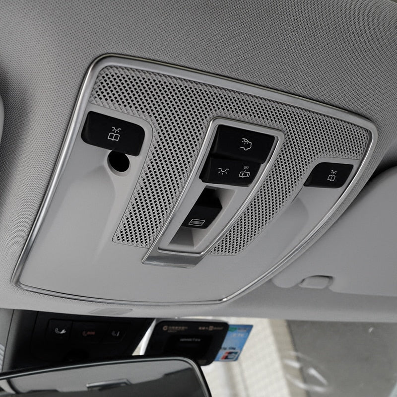 Mercedes GLE C292 W166 / GLS X166 Edelstahl Innenraumleuchte Dach Leselicht Abdeckung Rahmen