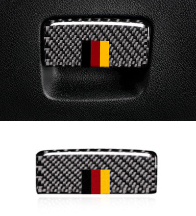 Mercedes A W176 / B W246 / CLA C117 X117 / GLA X156 Carbon Griff Hebel Handschuh Fach Kasten Abdeckung