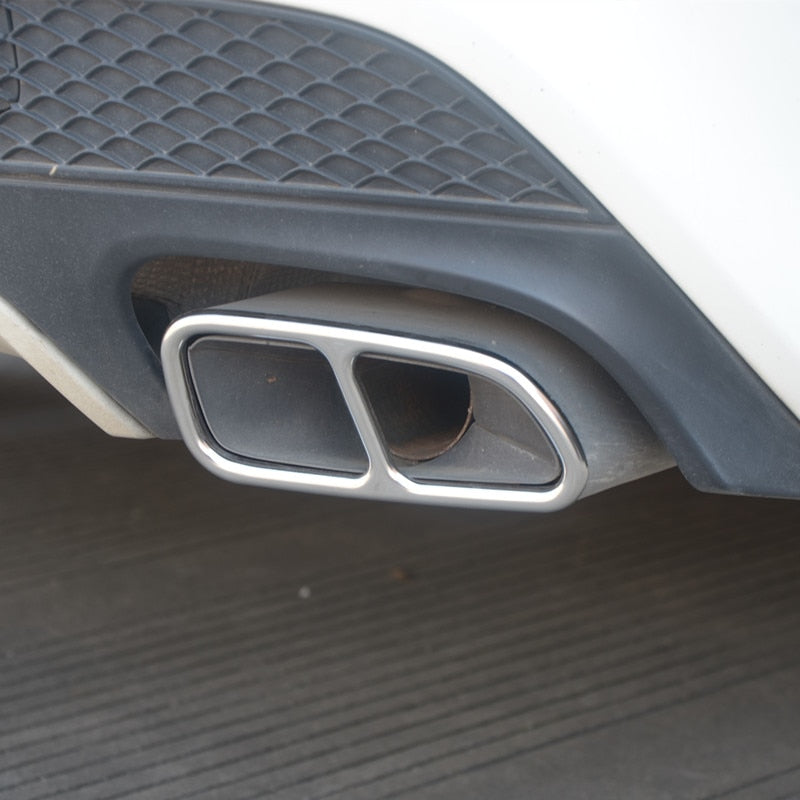 Mercedes CLA C117 Edelstahl Auspuff Blende Endrohr Schalldämpfer Abdeckung