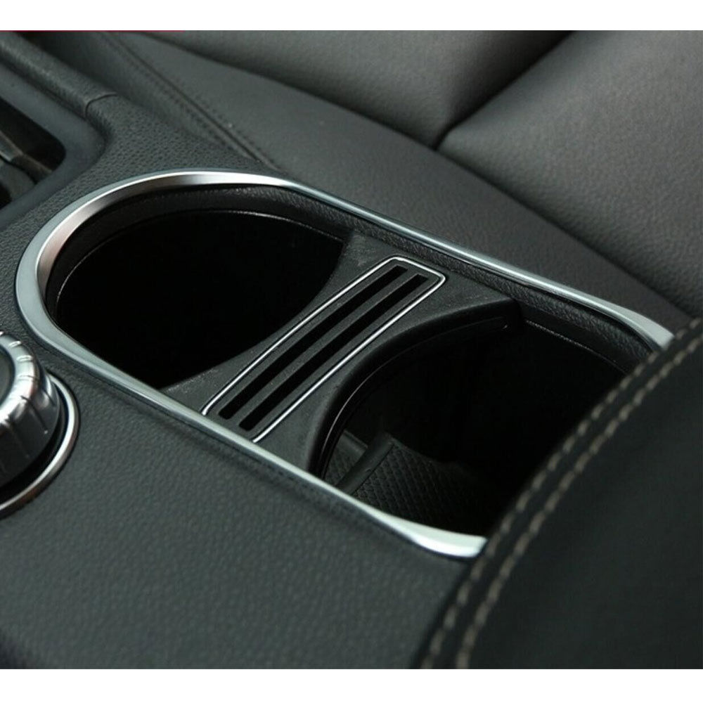 Mercedes A W176 / B W246 / CLA C117 X117 / GLA X156 Chrom Getränke Becher Wasser Halter Abdeckung