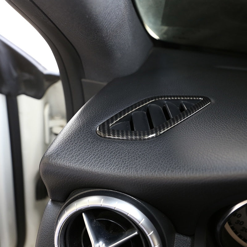 Mercedes A W176 / CLA C117 X117 / GLA X156 Chrom Carbon Armaturenbrett Luftdüsen Lüftung Abdeckung Rahmen