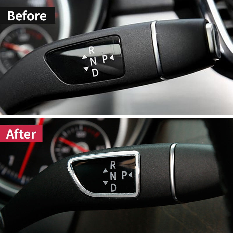Mercedes A / B / C / CLA / E / GLA / GLC / GLE / GLK Chrom Lenkrad Schalt Seitenblinker Rahmen Abdeckung