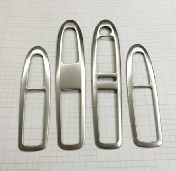 Citroën C4 II Chrom Fenster Heber Schalter Knopf Abdeckung