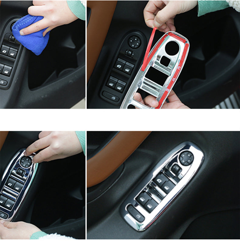 Citroën C-Elysée Chrom Fenster Heber Schalter Knopf Abdeckung