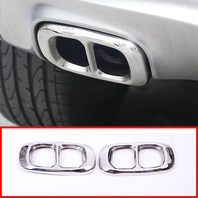 Mercedes GLA X156 Edelstahl Auspuff Blende Endrohr Schalldämpfer Abdeckung