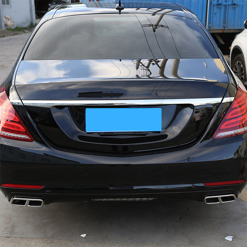Mercedes S W222 Chrom Kofferraum Gepäckraum Hinten Abdeckung