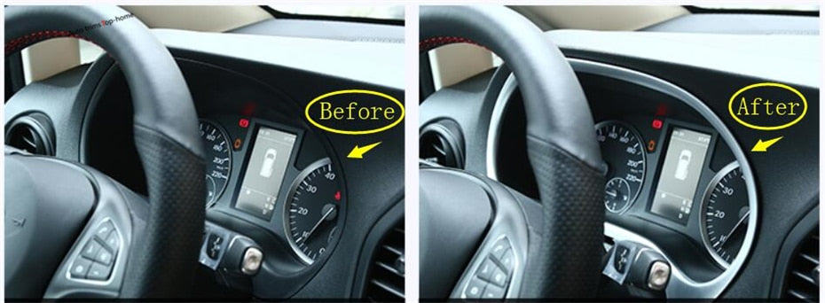 Mercedes Vito W447 Chrom Mittelkonsole Armaturenbrett Geschwindigkeitsmesser Abdeckung