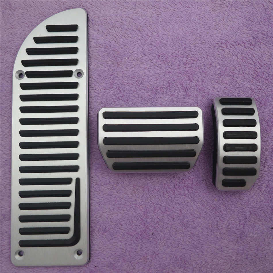 Volvo V70 XC70 Edelstahl Pedal Auflagen Kappen Gaspedal Kupplung Bremse Fußstütze