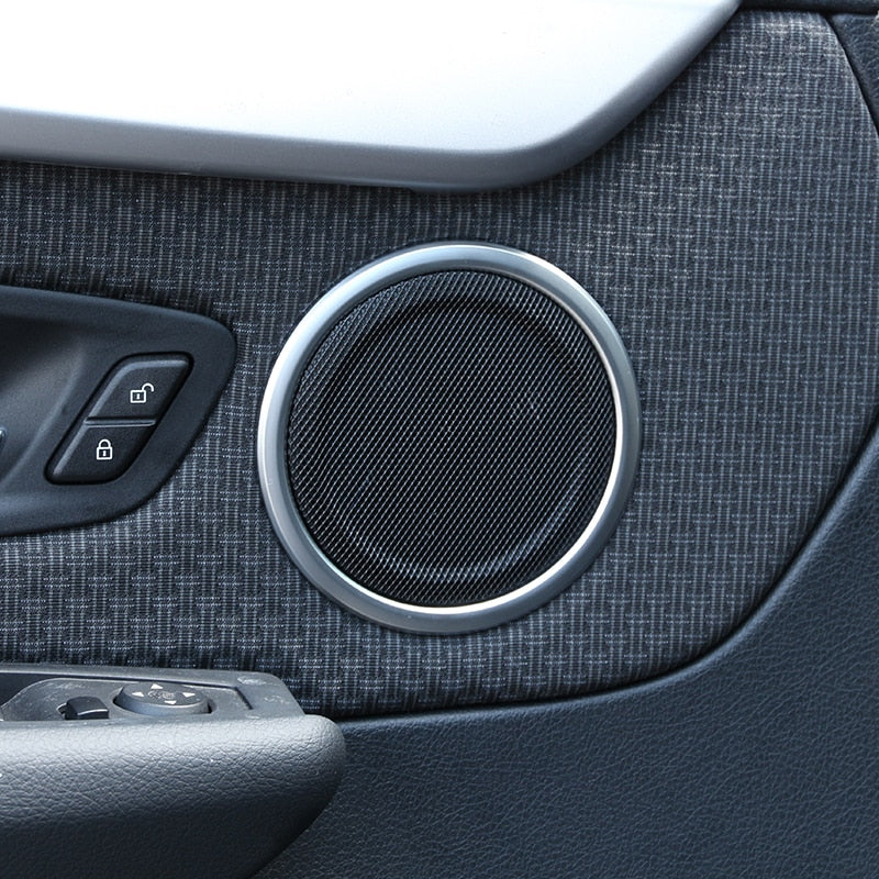 BMW 2 F45 F46 Chrom Tür Lautsprecher Ringe Rahmen Abdeckung