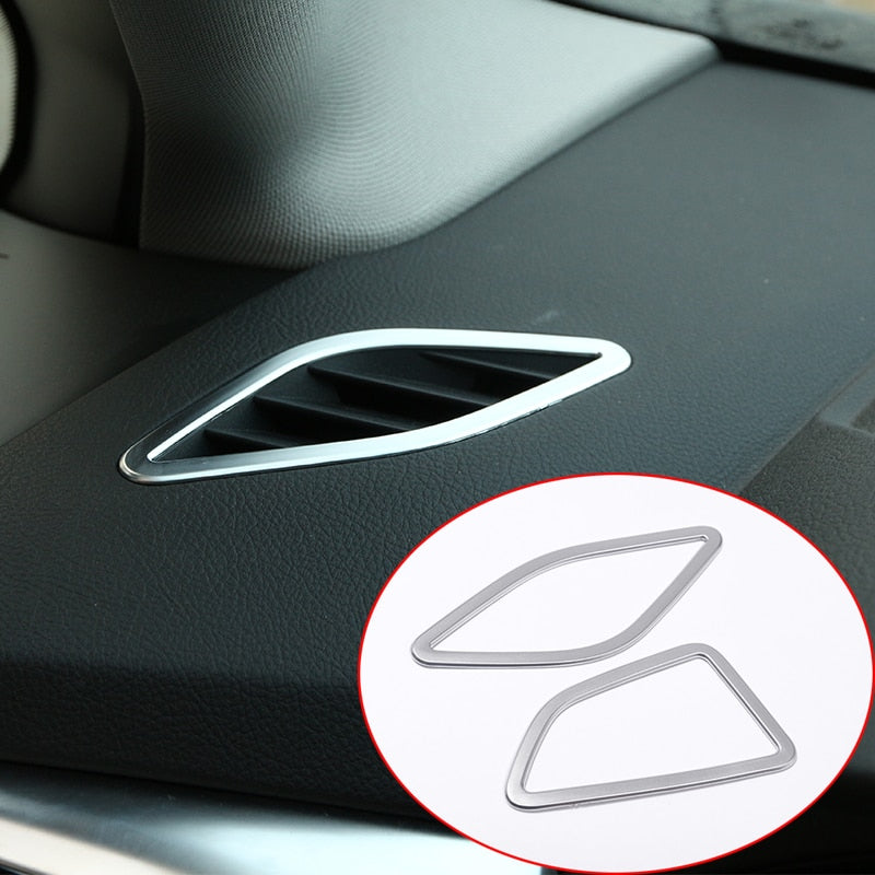 BMW 2 F45 F46 Chrom Armaturenbrett Lüftung Luftdüsen Abdeckung Rahmen