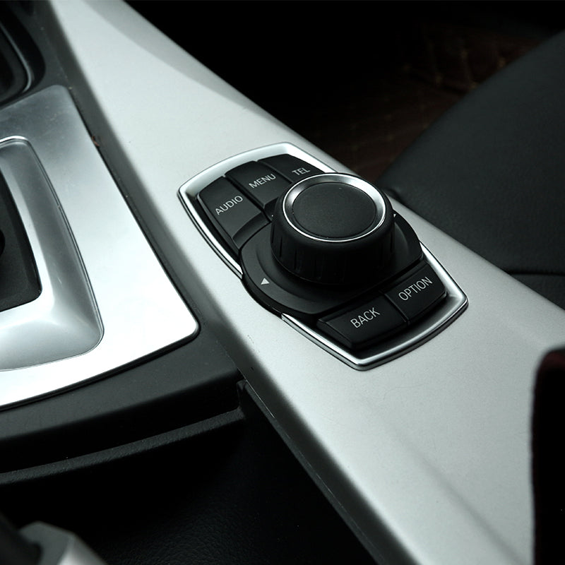 BMW 1 / 2 Chrom Mittelkonsole Multifunktionell Knopf Abdeckung