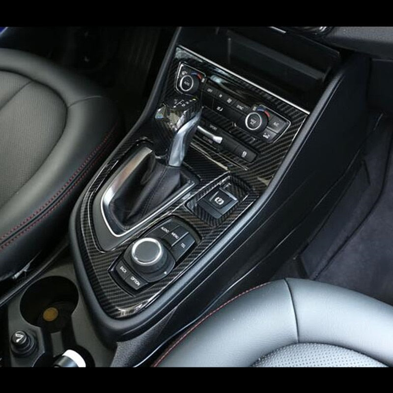 BMW 2 F45 F46 Carbon Schalthebel Mittelkonsole Radio Abdeckung