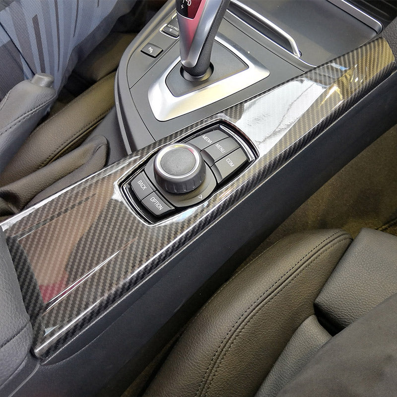 BMW 3 / 4 Carbon Mittelkonsole Multifunktionell Knopf Abdeckung Rahmen