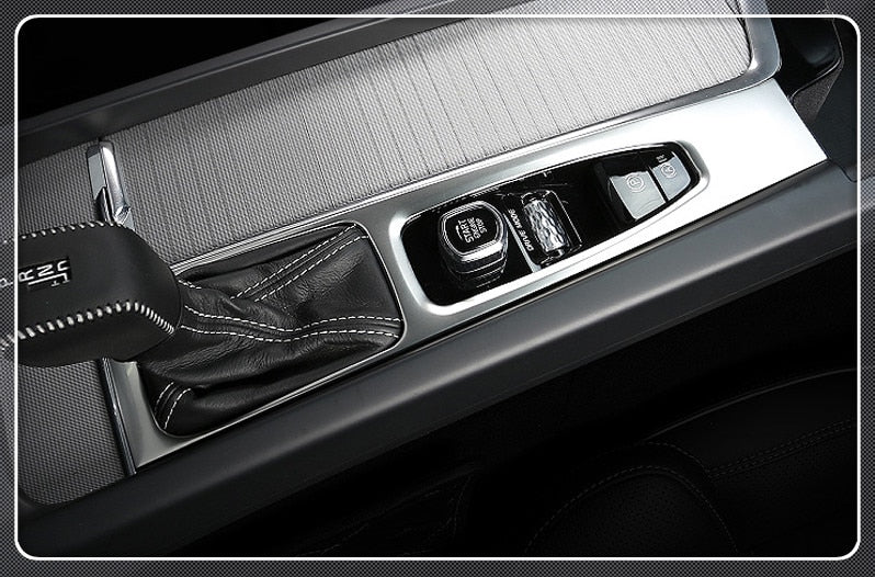 Volvo XC60 SPA Edelstahl Mittelkonsole Schalthebel Elektronische Handbremse Abdeckung