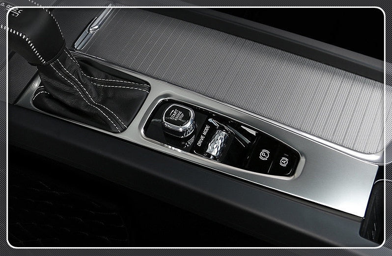 Volvo XC60 SPA Edelstahl Mittelkonsole Schalthebel Elektronische Handbremse Abdeckung