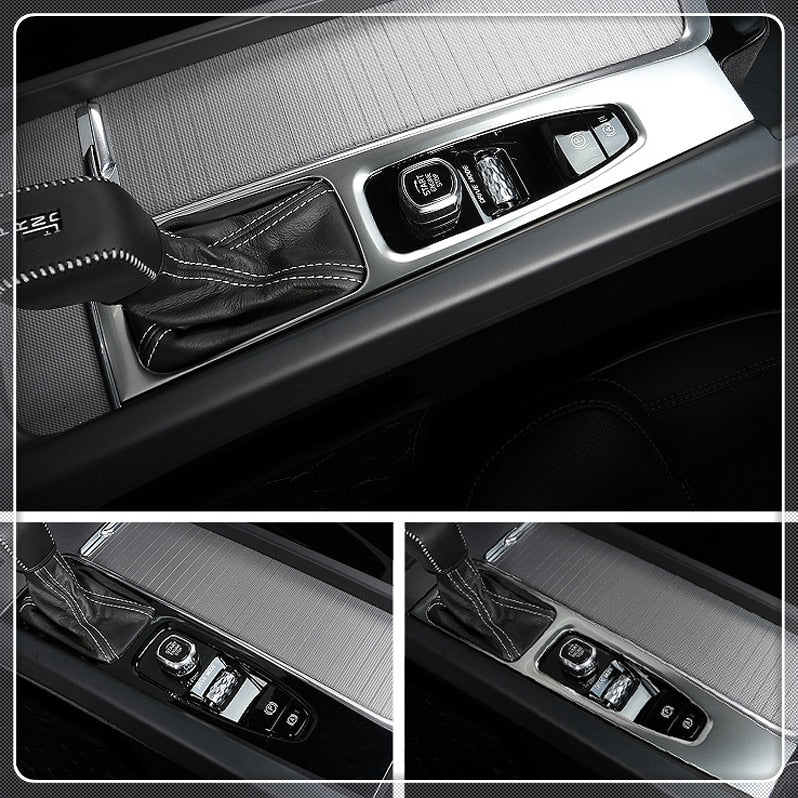 Volvo XC60 SPA Edelstahl Mittelkonsole Schalthebel Elektronische Handbremse Abdeckung