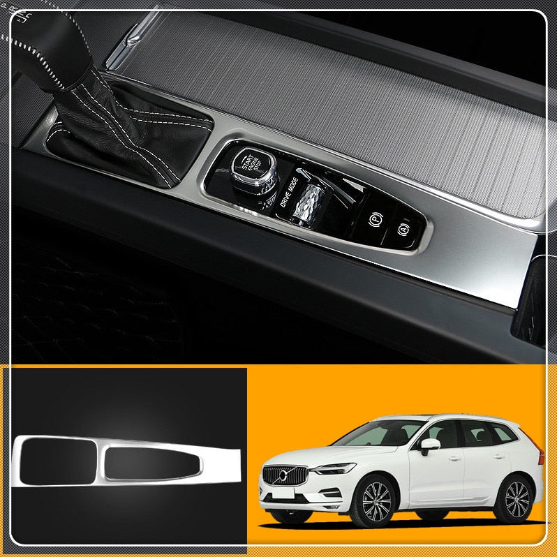 Volvo XC60 SPA Edelstahl Mittelkonsole Schalthebel Elektronische Handbremse Abdeckung