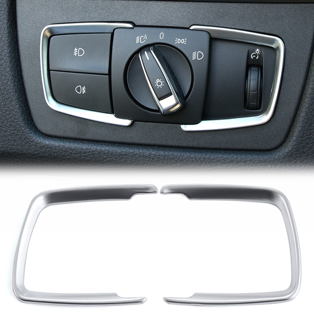 BMW 3 4 X5 X6 Chrom Armaturenbrett Licht Schalter Abdeckung Rahmen