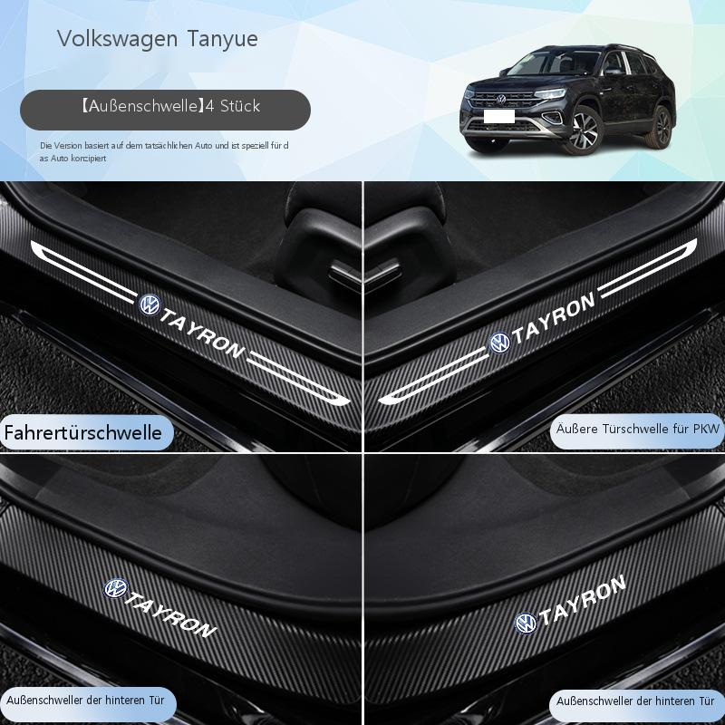 Einstiegsleisten & Türschweller-Schutz für VW Tayron 2024 – Edelstahl Einstiegsleisten mit Begrüßungsfunktion, Innenraum-Zubehör & Dekorleisten