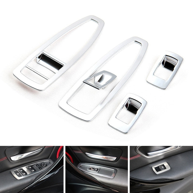 BMW X1 F48 / X2 F39 Chrom Fenster Heber Schalter Taster Abdeckung Rahmen