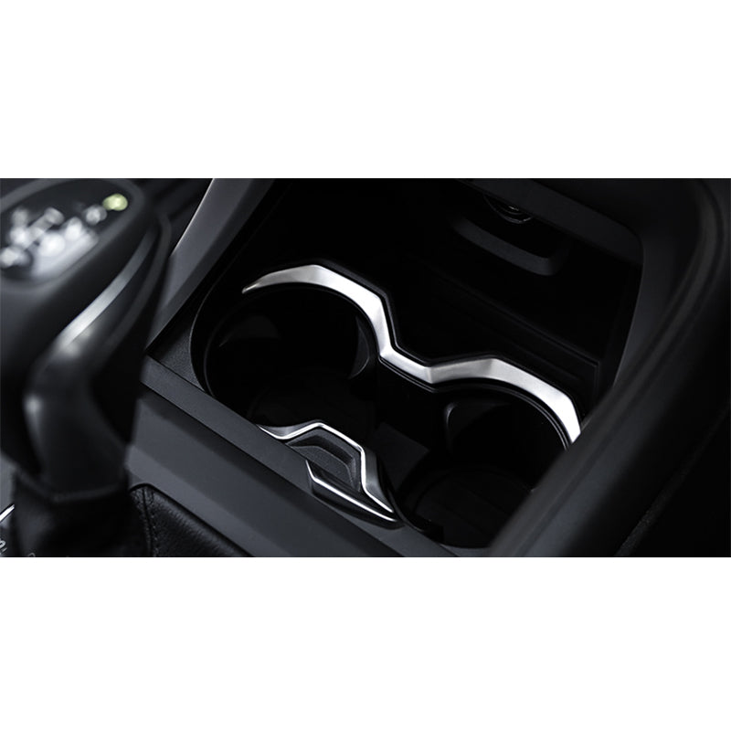 BMW X1 F48 Chrom Mittelkonsole Getränke Becher Wasser Halter Abdeckung
