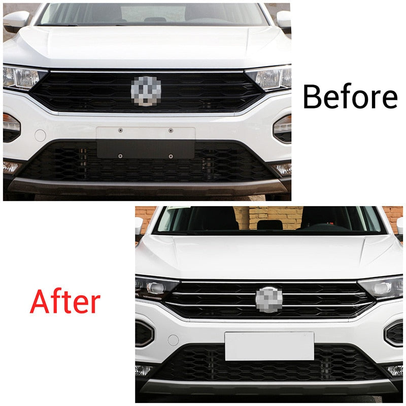 VW T-Roc MQB Chrom Kühlergrill Gitter Vorne Leiste Abdeckung