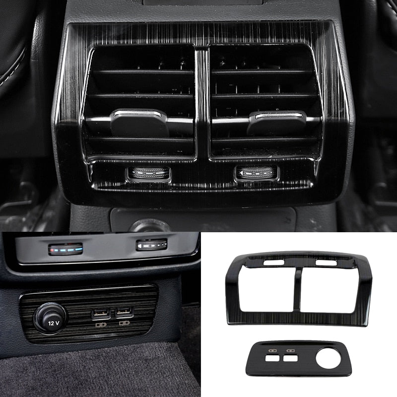 Audi Q3 F3 Mittelkonsole Armlehne Luftdüsen Abdeckung Rahmen Hinten