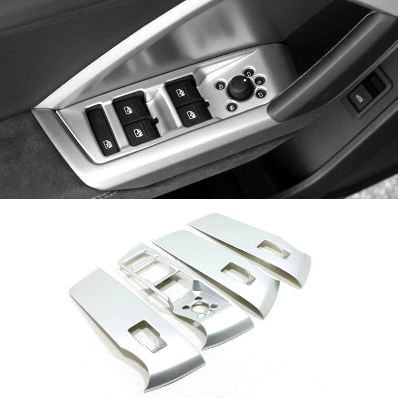 Audi Q3 F3 Chrom Fenster Heber Schalter Knopfe Abdeckung