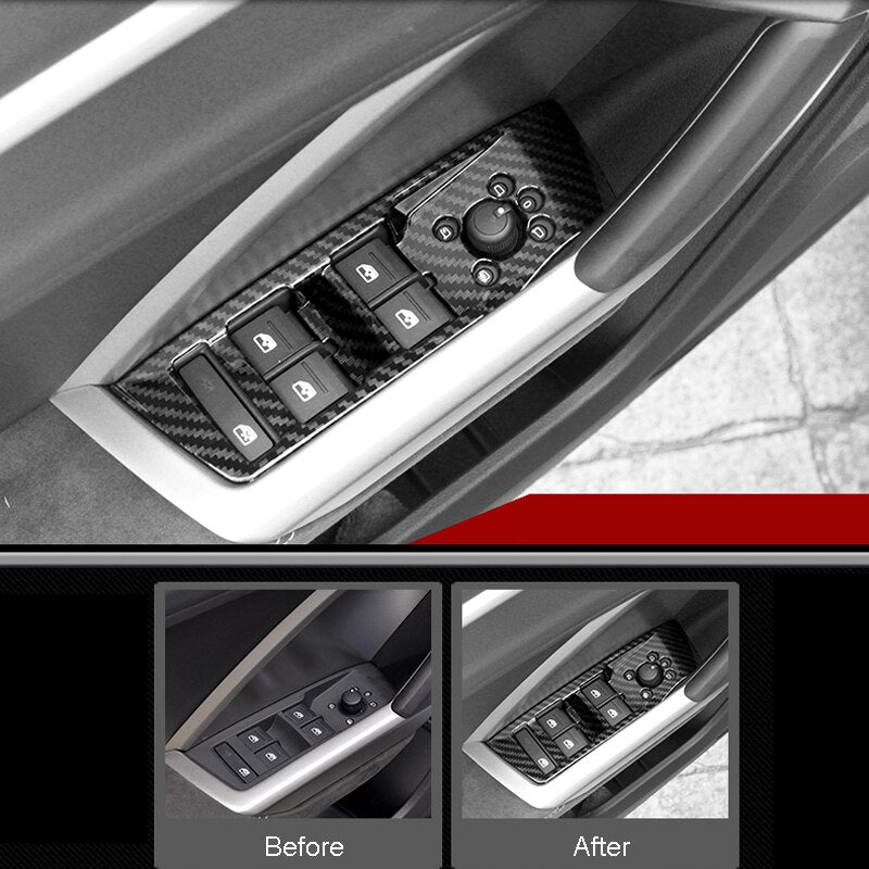 Audi Q3 F3 Chrom Fenster Heber Schalter Knopfe Abdeckung