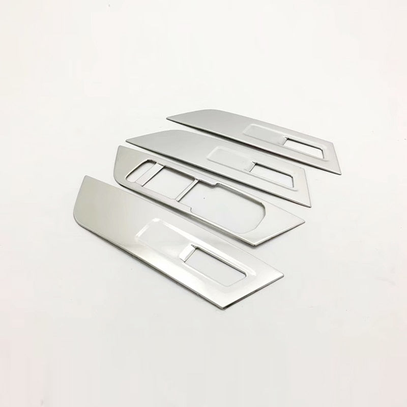Skoda Karoq Edelstahl Fenster Heber Schalter Taster Abdeckung Rahmen