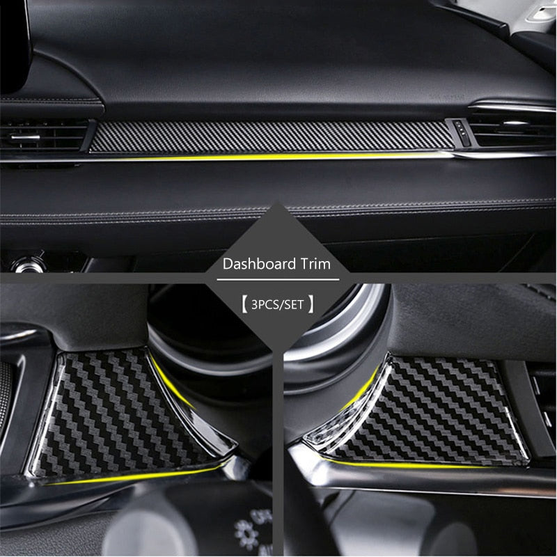 Mazda 6 GJ/GL Carbon Armaturenbrett Luftdüsen Mittelkonsole Abdeckung