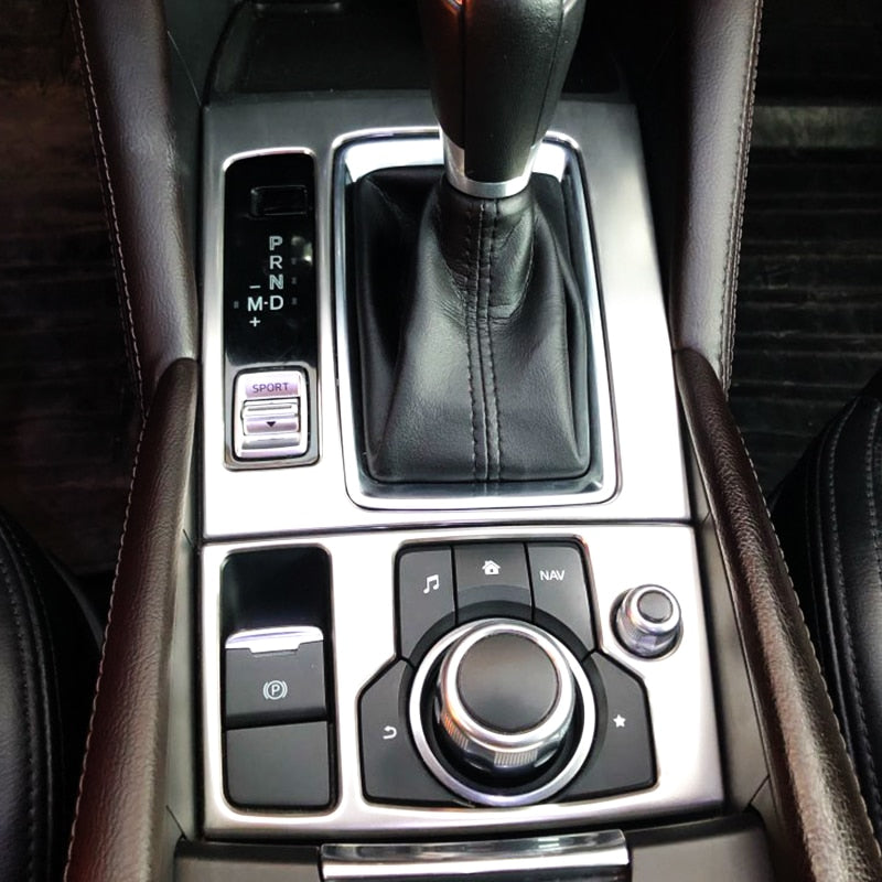Mazda 6 GJ/GL Edelstahl Schaltehebel Mittelkonsole Getriebe Gehäuse Abdeckung Rahmen
