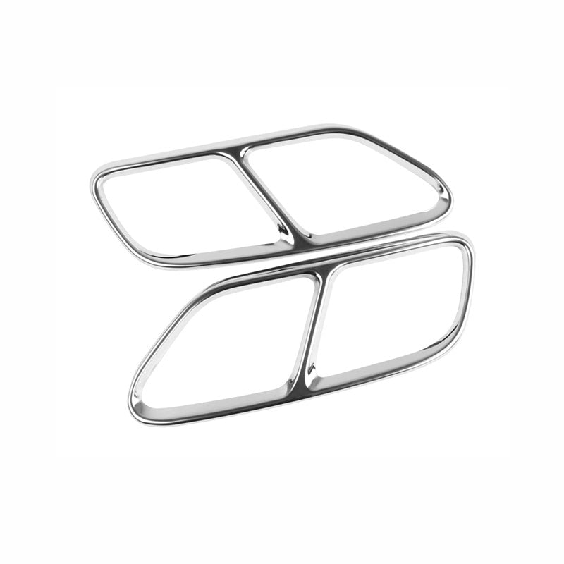 Audi A4 B9 Edelstahl Auspuff Blende Endrohr Schalldämpfer Abdeckung