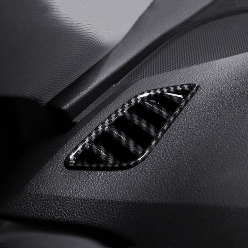 Audi A4 A5 B9 Carbon Armaturenbrett Luftdüsen Lüftung Abdeckung Rahmen
