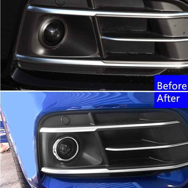 Audi Q5 B9 Nebelscheinwerfer Licht Vorne Ringe Abdeckung Rahmen
