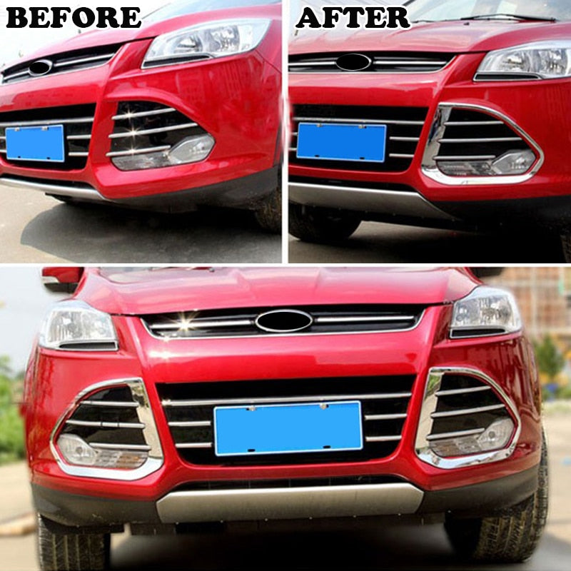 Ford Kuga Chrom Nebelscheinwerfer Licht Vorne Abdeckung Rahmen