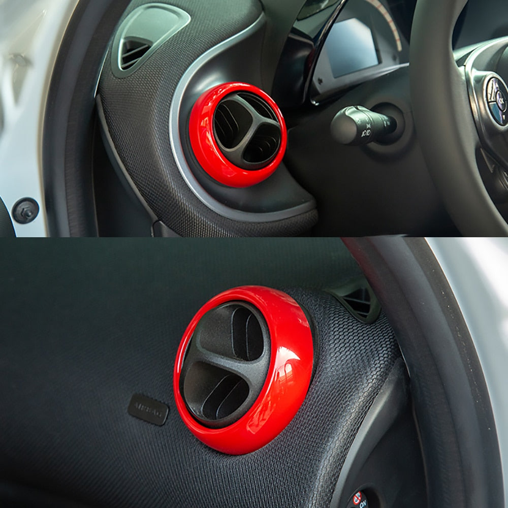 Smart fortwo forfour Armaturenbrett Luftdüsen Lüftung Abdeckung Ringe Rahmen