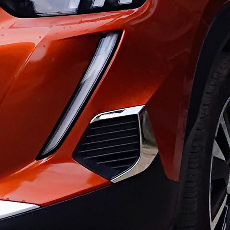 Peugeot 2008 / e-2008 Chrom Nebelscheinwerfer Licht Grill Vorne Abdeckung