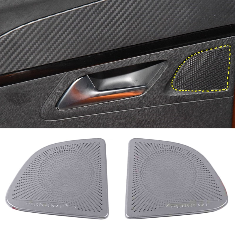 Peugeot 2008 / e-2008 Edelstahl Tür Lautsprecher Dach Leselicht Abdeckung Blende