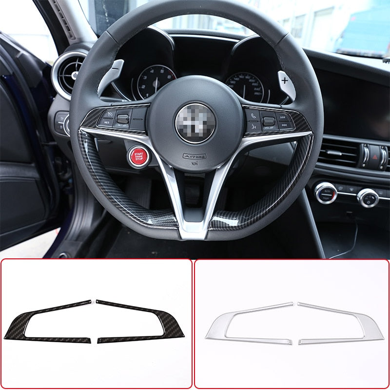 Alfa Romeo Giulia Stelvio Lenkrad Tasten Knopfe Abdeckung